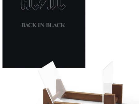 Ac Dc Back In Black Vinyl Album & Crosley Record Storage Display Stand Discount