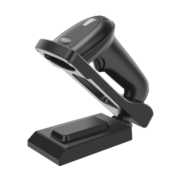 YHDAA YHD-5800DB 2D Wireless Bluetooth Barcode   QR Code Scanner with Stand (Black) Fashion