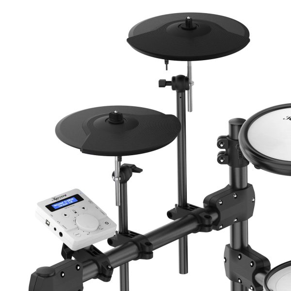 Karrera X23 Electronic Drum Kit With Quiet Mesh Drum Heads, Editable Sound Kits, Kick Pedal And Silicone Kick Drum, Usb Midi And 420 Sound Supply