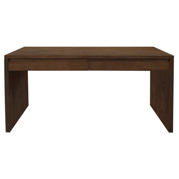 Apollo 2 Drawer Writing Desk (Walnut) Online now