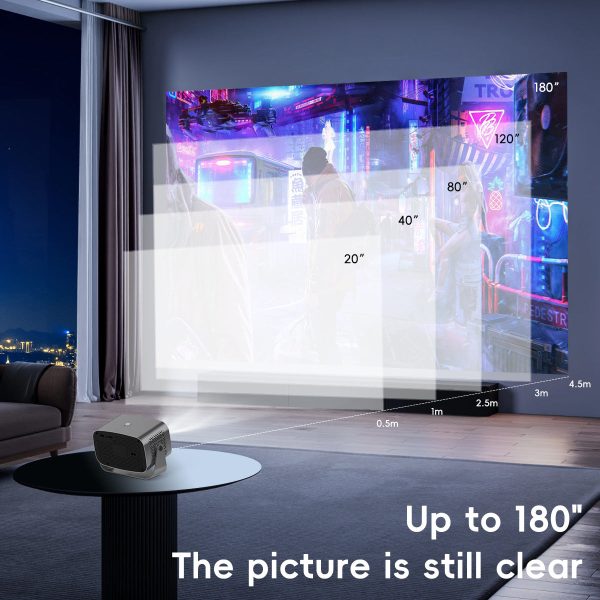 V100 Auto-Focus 4K Mini Projector (950S)with Android WiFi for Home Theater 197*91*101MM(2+8G) Online now