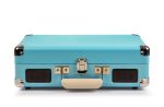 Crosley Cruiser Bluetooth Portable Turntable - Turquoise + Bundled Crosley Record Storage Display Stand For Cheap